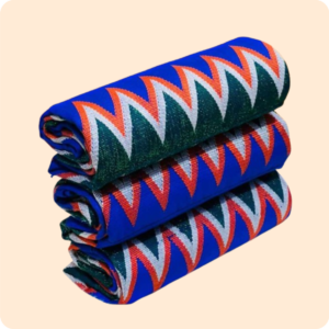 Blue-Balck African Woven Kente