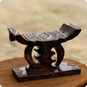 Crafted Gye Nyame Stool