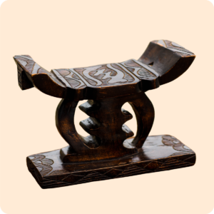 Crafted Gye Nyame Stool
