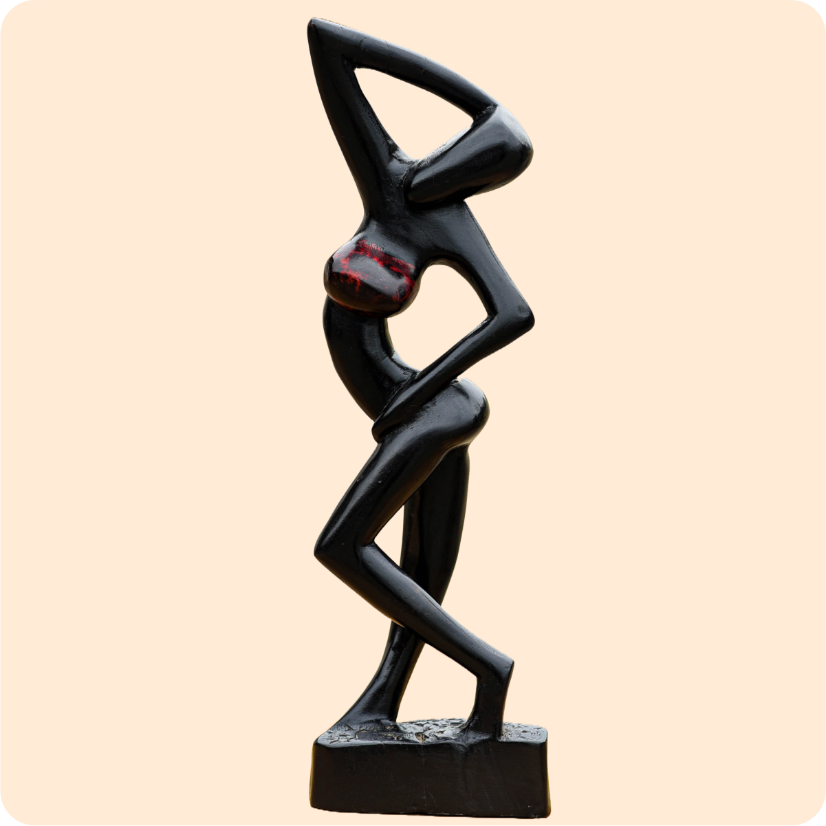 Dancing Shadow Carved Sculpture