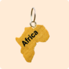 Dwakrom African Map Keyholder
