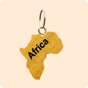 Dwakrom African Map Keyholder