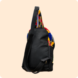 Dwakrom African Print Leather Side Bag