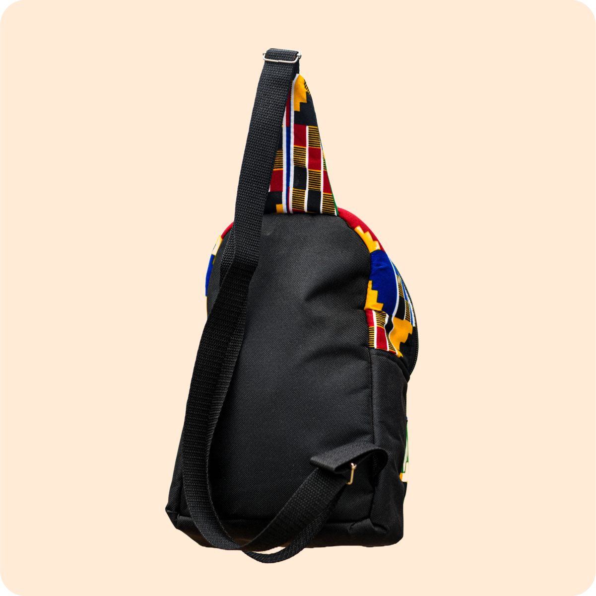 Dwakrom African Print Leather Side Bag - Image 7