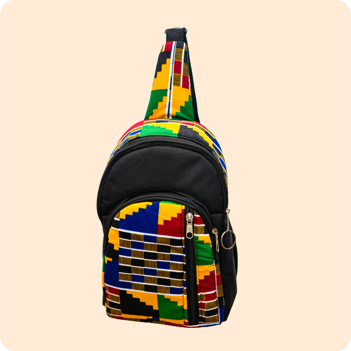 Dwakrom African Print Leather Side Bag - Image 6