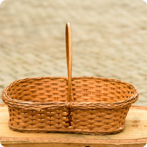 Dwakrom Cane Basket With Hand