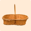 Dwakrom Cane Basket With Hand