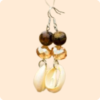 Dwakrom Cowries Earrings