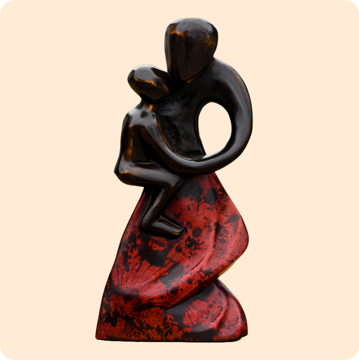 Mother & Child Carved Sculpture