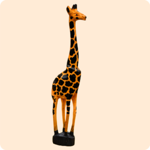 Premium Giraffe Carved Sculpture