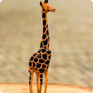 Premium Giraffe Carved Sculpture