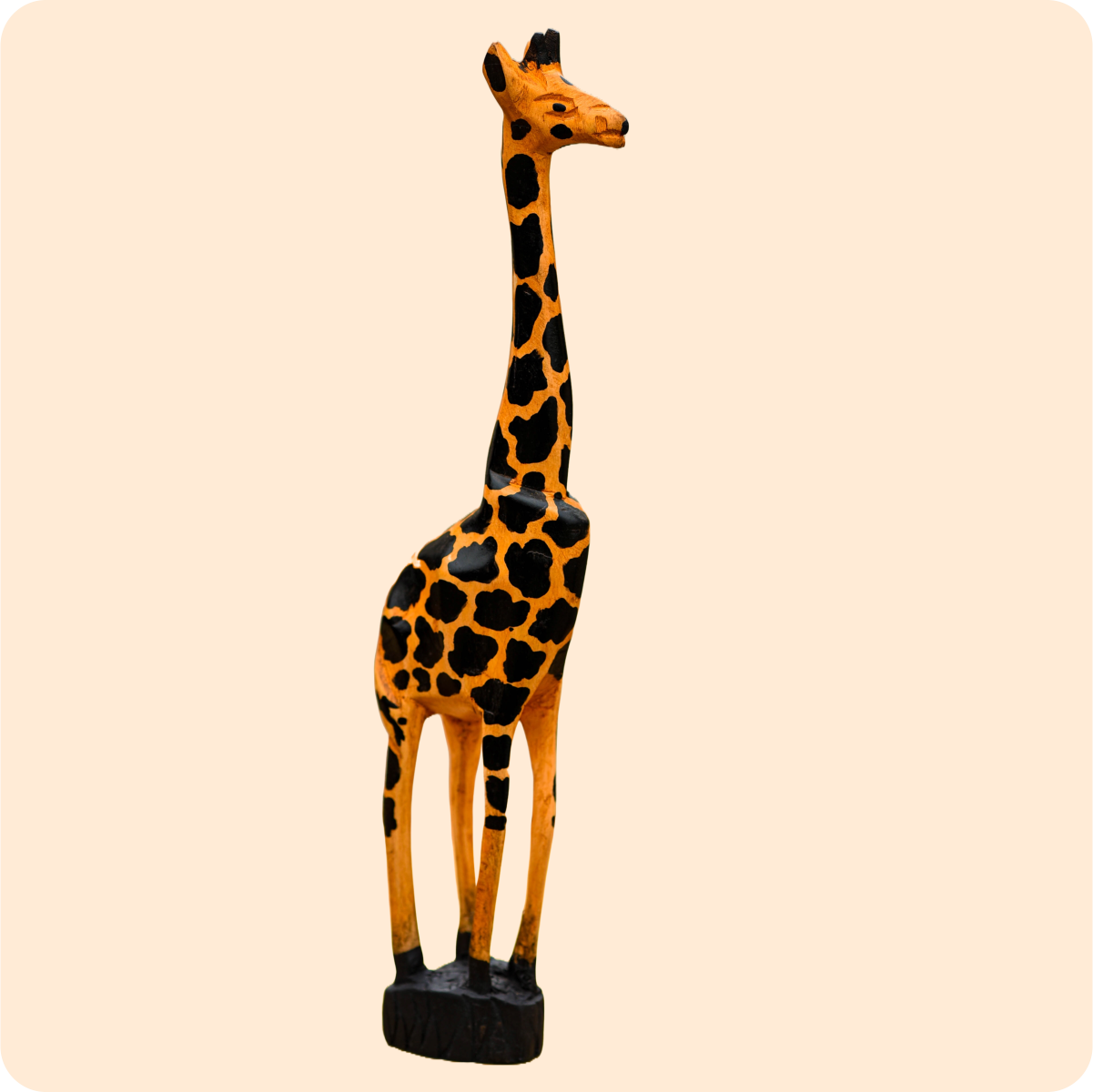 Premium Giraffe Carved Sculpture - Image 9