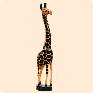 Premium Giraffe Carved Sculpture