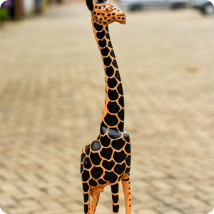 Premium Giraffe Carved Sculpture