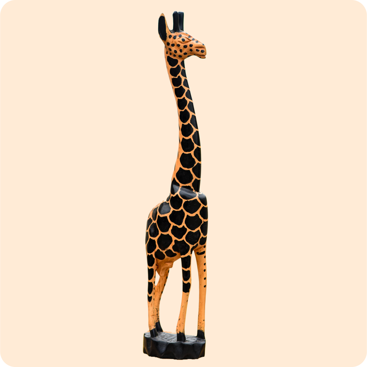 Premium Giraffe Carved Sculpture - Image 7