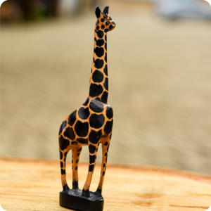 Premium Giraffe Carved Sculpture