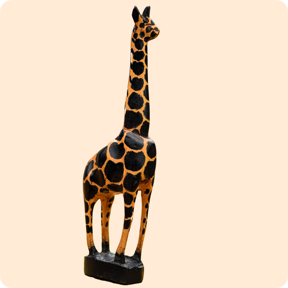 Premium Giraffe Carved Sculpture - Image 5