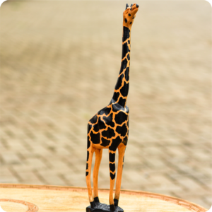 Premium Giraffe Carved Sculpture