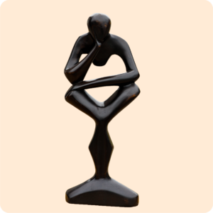 Premium Thinking Man Carved Sculpture