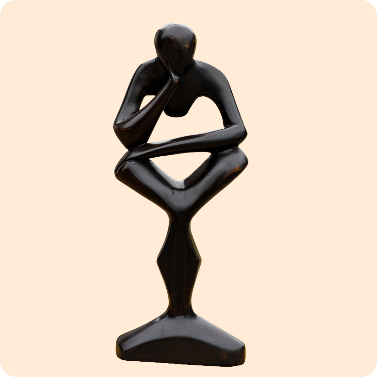 Premium Thinking Man Carved Sculpture