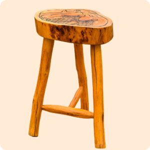 Strong Long Wooden Stool