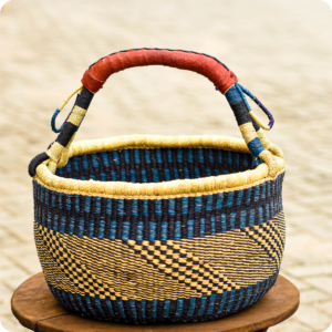 Weaved Basket With Hand