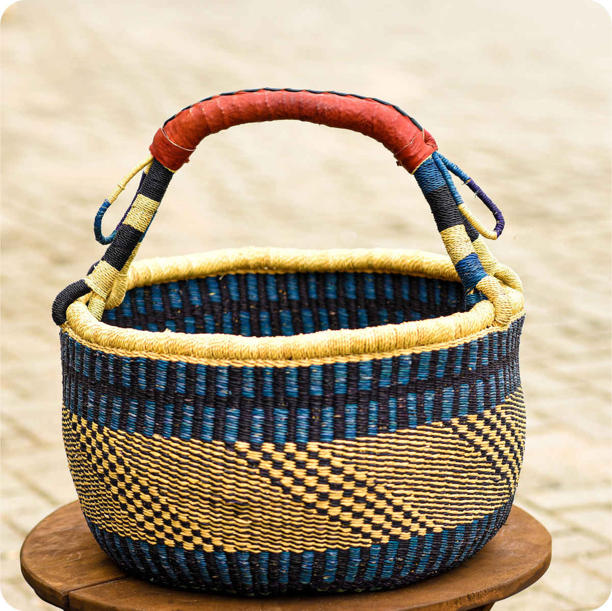 Weaved Basket With Hand - Image 2