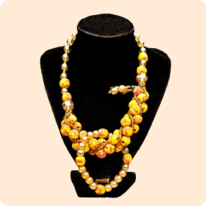 Yellow Beaded Necklace