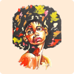 Akwaaba Face Painting Works 27 By 38 Inches