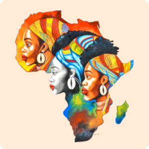 Akwaaba Face Painting Works 27X38 Inches