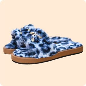 Dwakrom Black and White Ladies Slippers Design