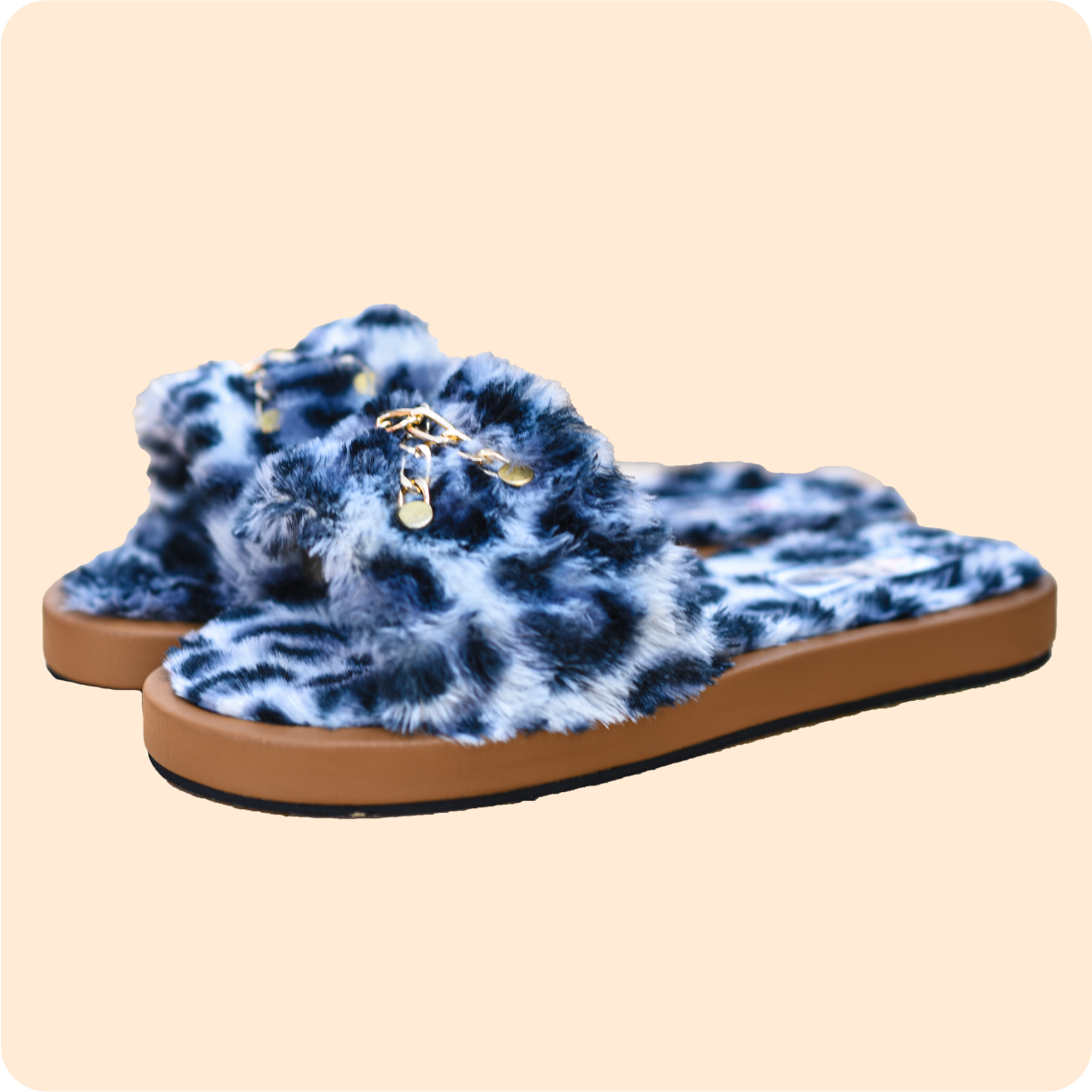 Dwakrom Black and White Ladies Slippers Design