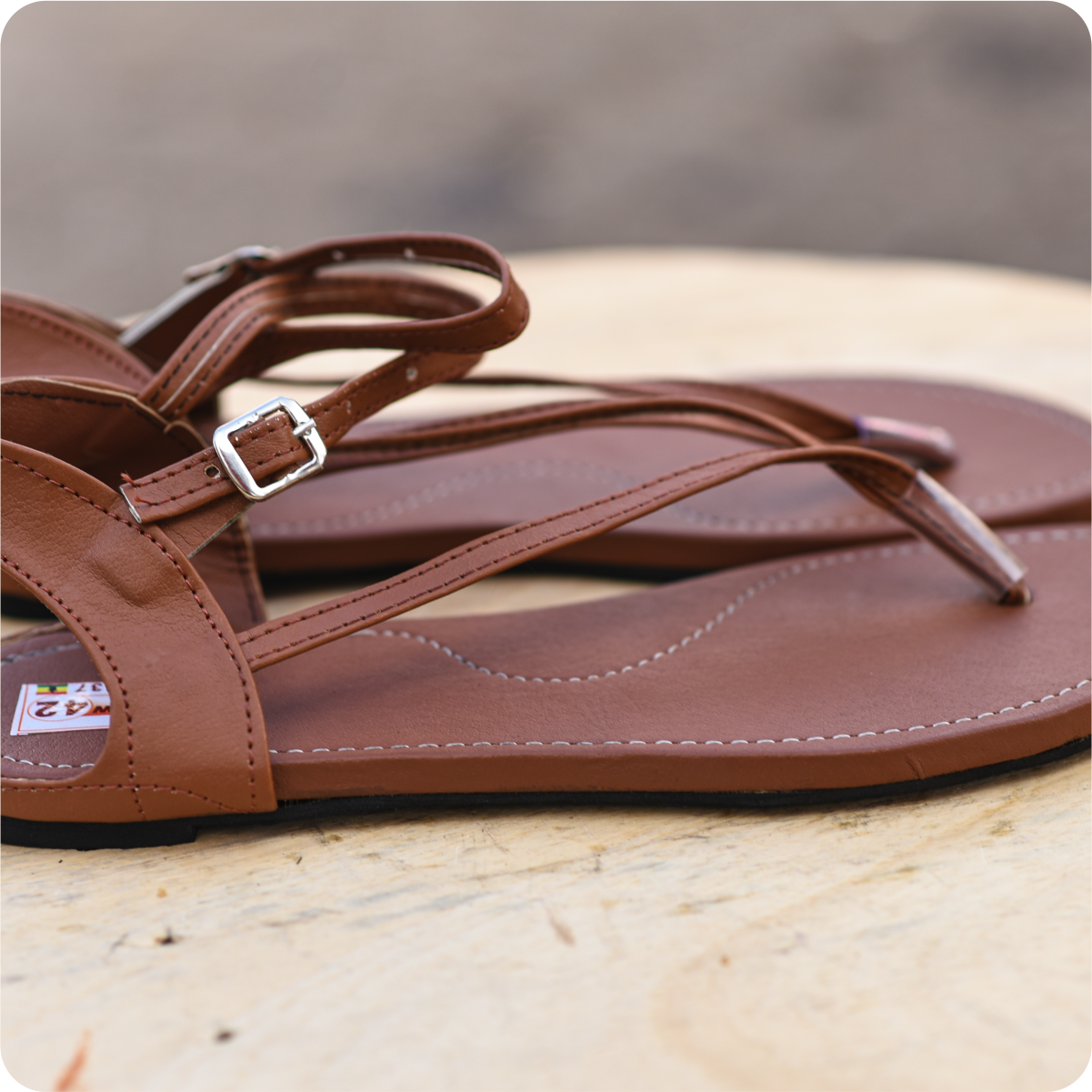 Dwakrom Brownish Nose Sandals - Image 2