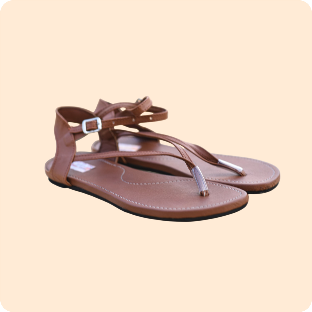 Dwakrom Ladies Brownish Nose Sandals