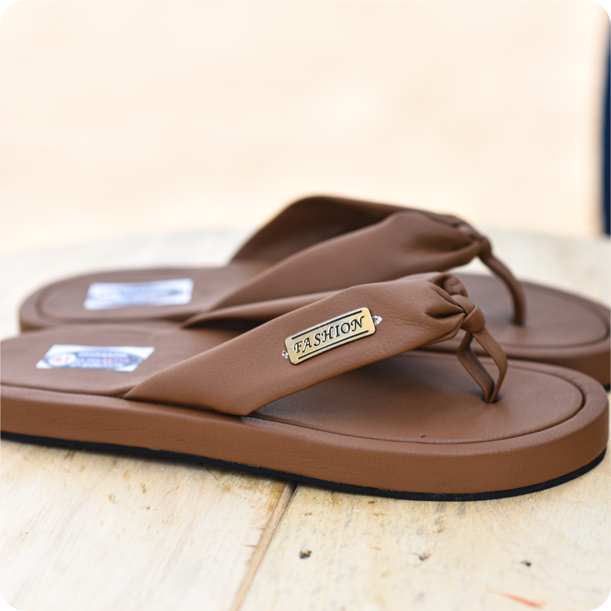 Dwakrom Coffee Brown Slippers - Image 2