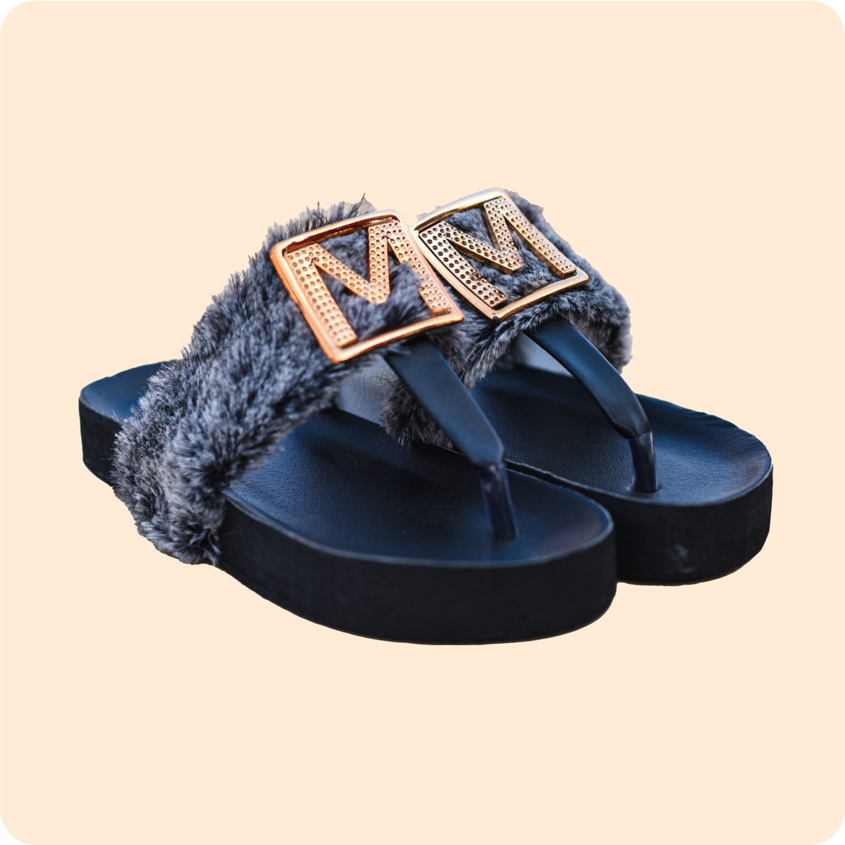 Dwakrom Ladies Hairy Slippers