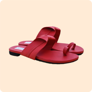 Dwakrom Well Crafted Ladies Red Slippers
