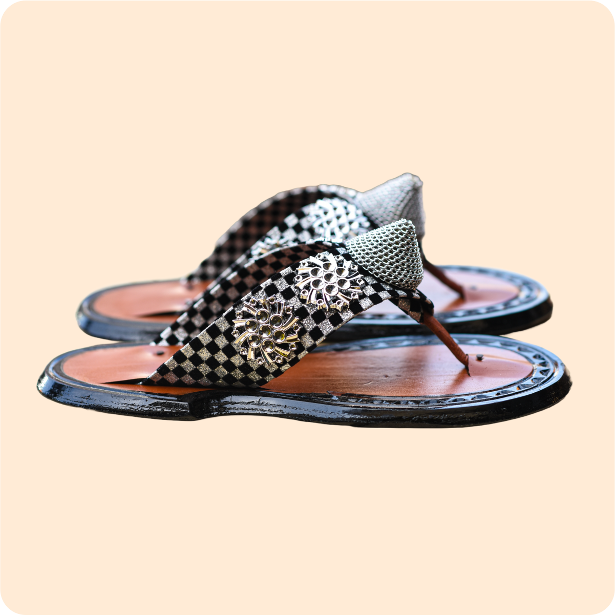 Men Ahenema Slippers with Ash Colour