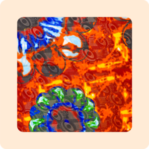 Multi-Colored Batik Fabric Half Piece