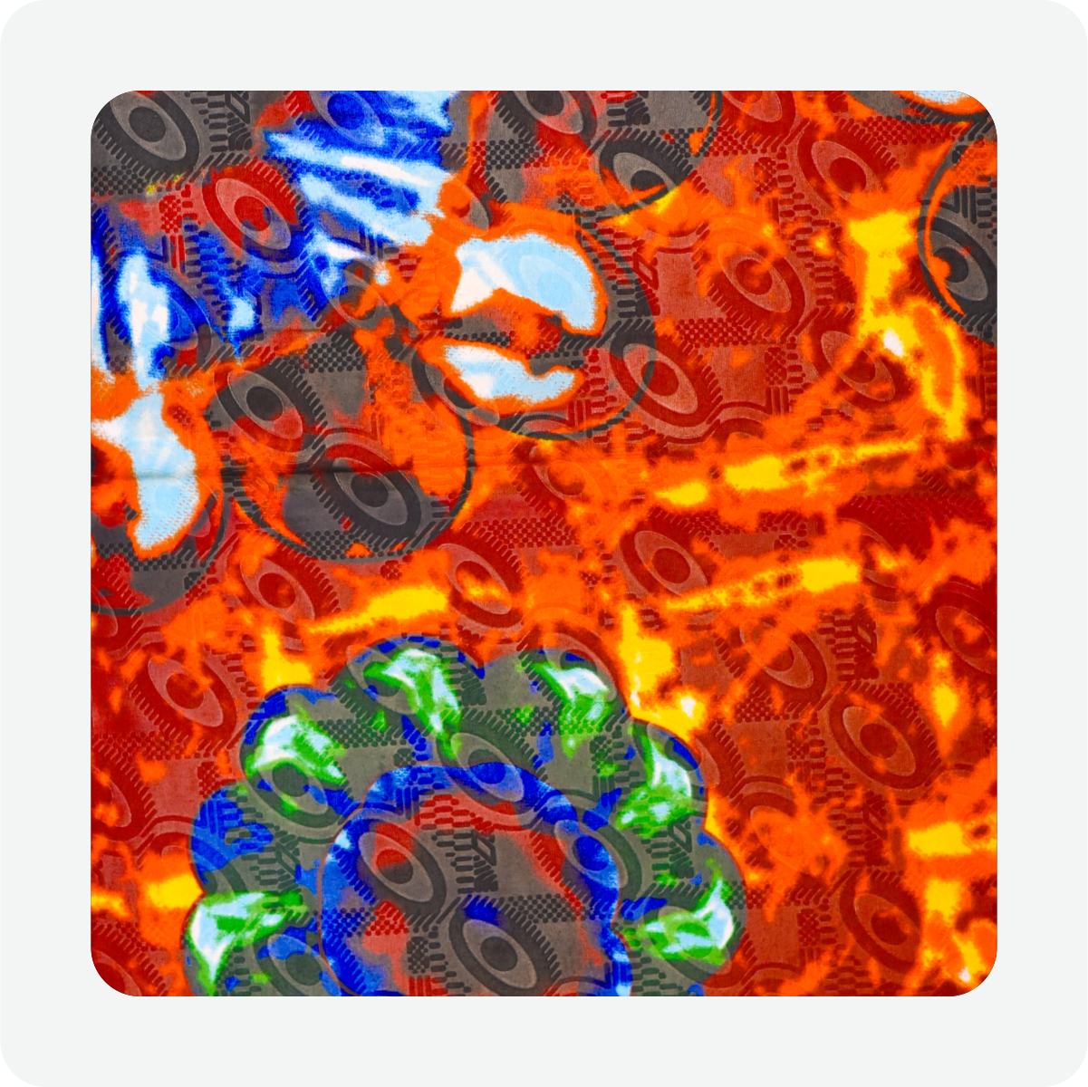 Multi-Colored Batik Fabric - Image 2