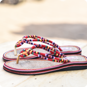 Multi Coloured Ladies Slippers Design