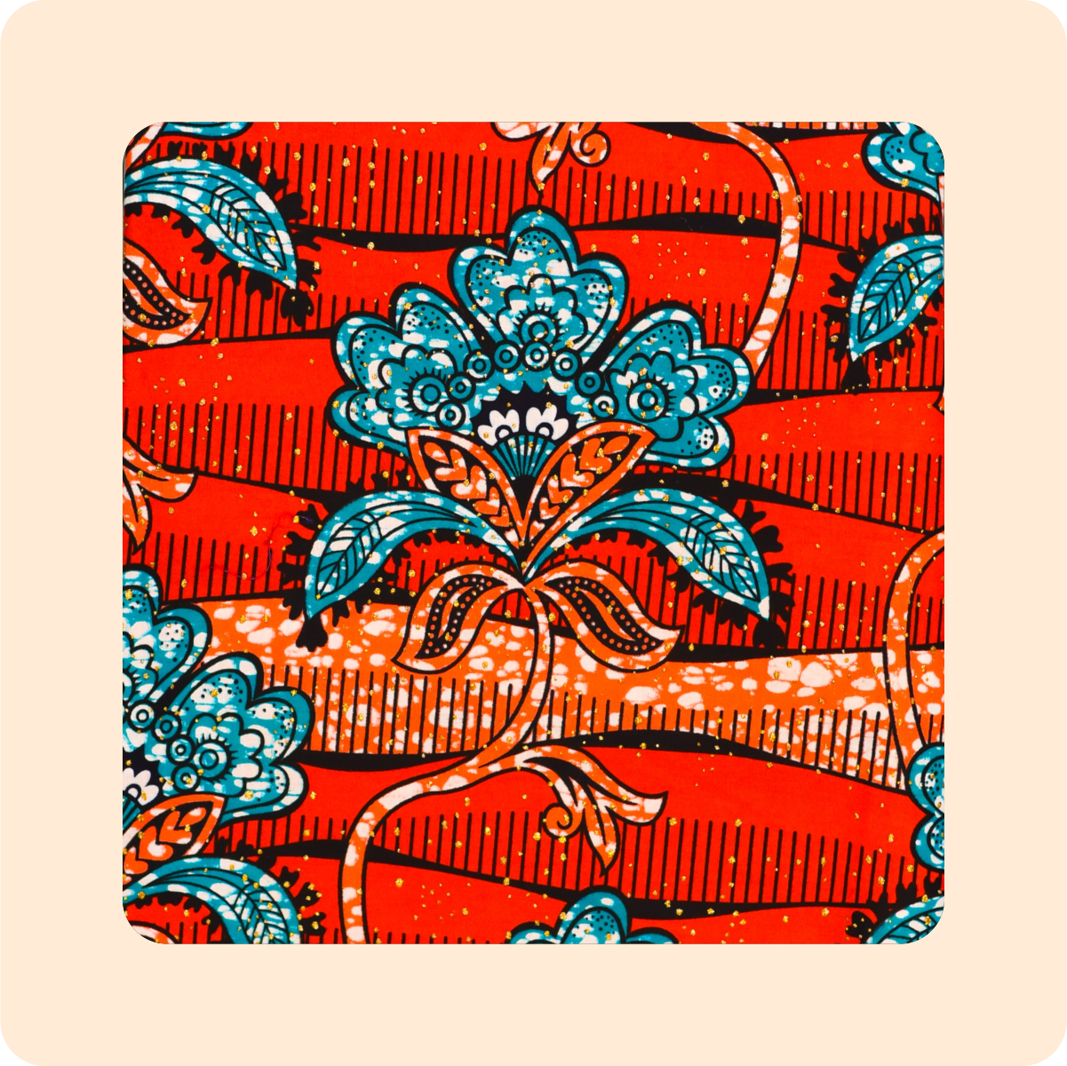 Premium Holland Fabric Designed with Stones Half Piece