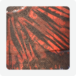 Red & Green Batik  Fabric