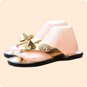 Ahenema Slippers Gold