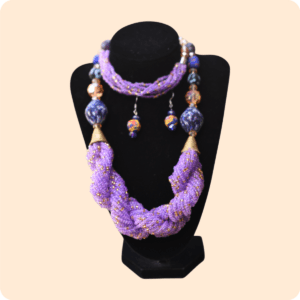 Beaded Necklace Blue