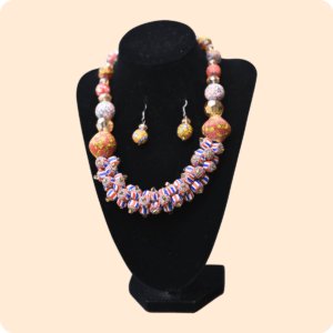 Dwakrom Beaded Necklace Set