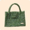 Greenish Beaded Bag