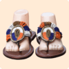 Multi Colored Beaded Slippers