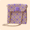 Purple & Yellow Beaded Bag