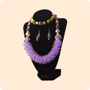 Purple Beaded Necklace